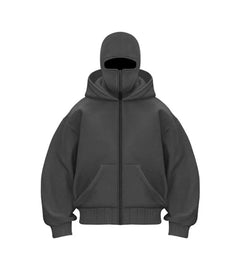 Men's Hooded Zip-Up Baseball Jacket