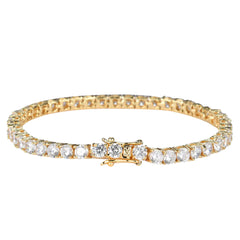 Tennis Chain Copper Zircon Single Row Hip Hop Bracelet