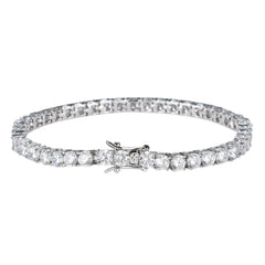 Tennis Chain Copper Zircon Single Row Hip Hop Bracelet